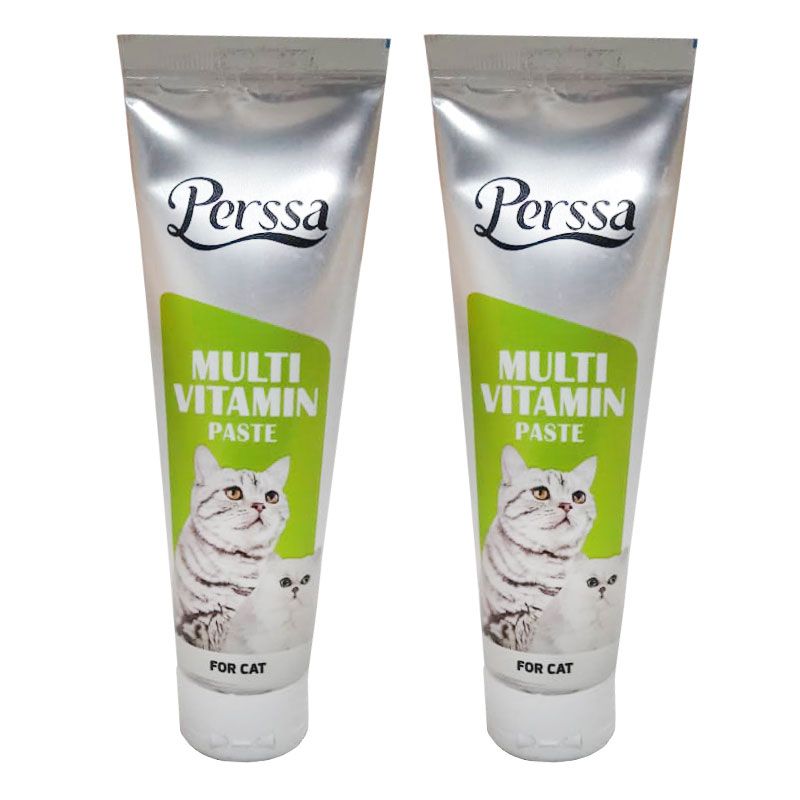 خمیر مولتی ویتامین گربه پرسا مدل multi paste وزن 100 گرم بسته 2 عددی